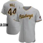 Rich Hill Men's Pittsburgh Pirates Gray Authentic Road Jersey