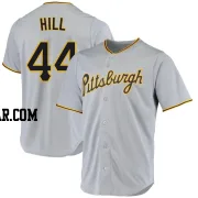 Rich Hill Men's Pittsburgh Pirates Gray Replica Road Jersey