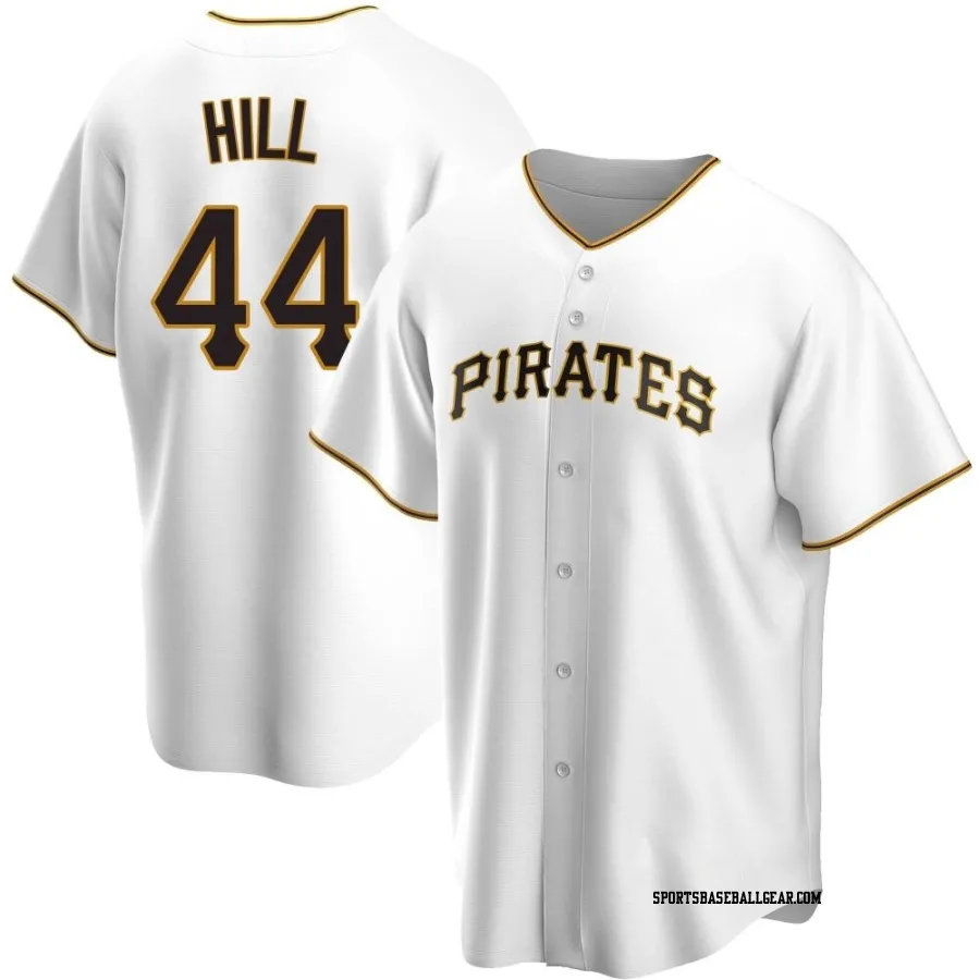 Rich Hill Men's Pittsburgh Pirates White Replica Home Jersey