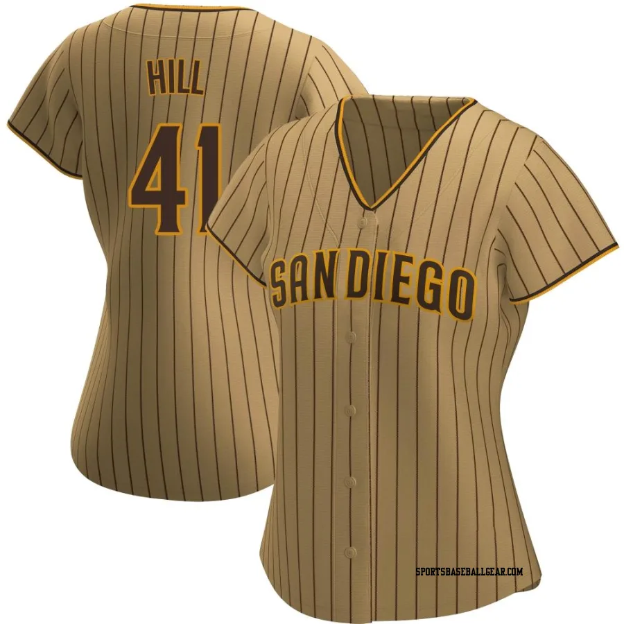 Rich Hill Women's San Diego Padres Tan/Brown Authentic Alternate Jersey