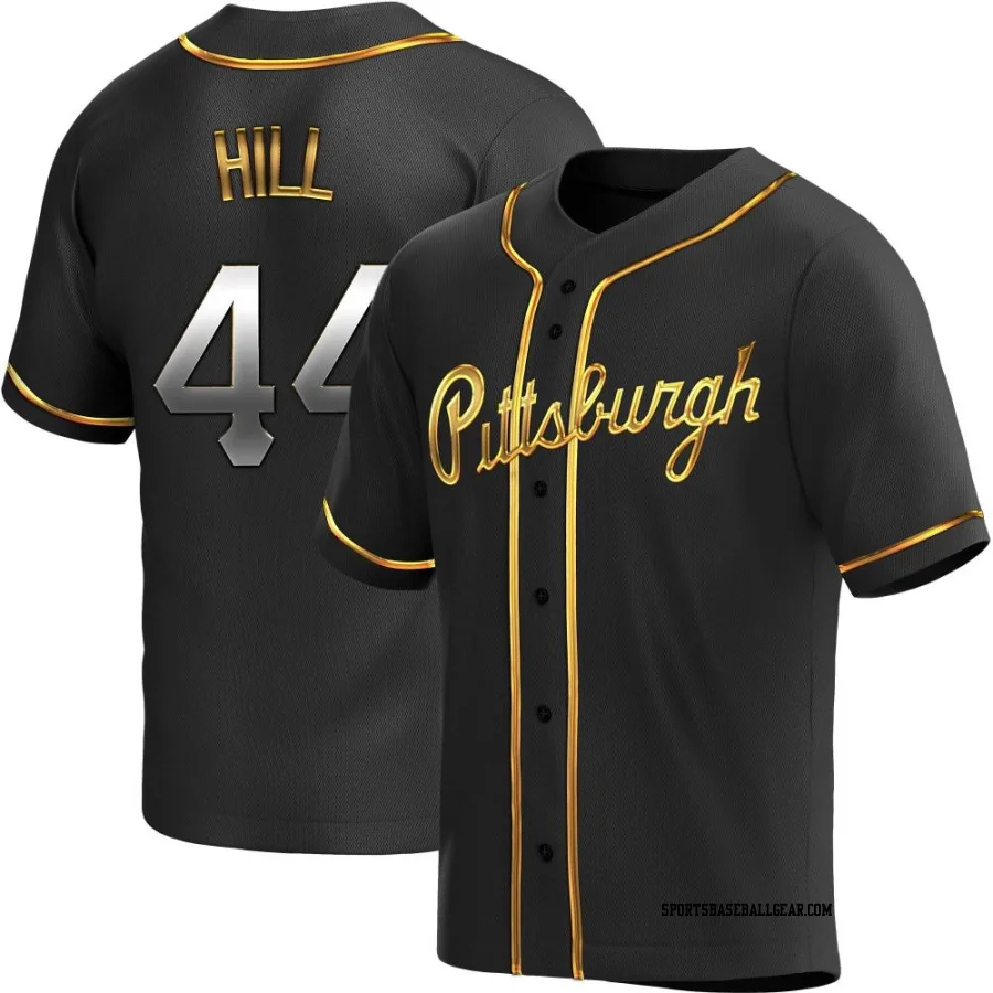 Rich Hill Youth Pittsburgh Pirates Black Golden Replica Alternate Jersey