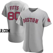 Richard Fitts Men's Boston Red Sox Gray Authentic Road Jersey