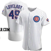 Richard Lovelady Men's Chicago Cubs White Authentic Home Jersey