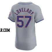 Richard Lovelady Men's New York Mets Gray Elite Road Jersey