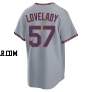Richard Lovelady Men's New York Mets Gray Replica Away 2.0 Jersey