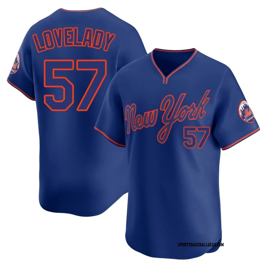 Richard Lovelady Men's New York Mets Royal Limited Alternate 2 Jersey