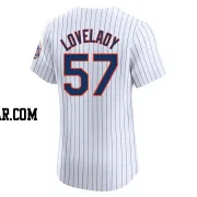 Richard Lovelady Men's New York Mets White Elite Home Jersey