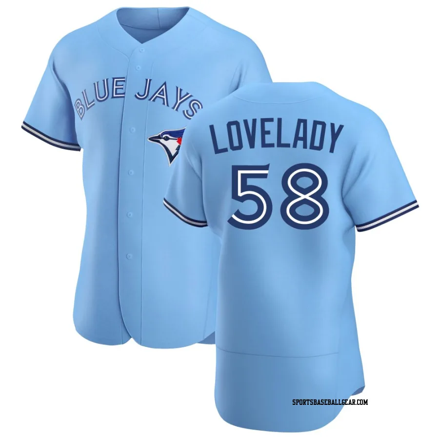 Richard Lovelady Men's Toronto Blue Jays Blue Authentic Powder Alternate Jersey