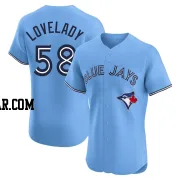 Richard Lovelady Men's Toronto Blue Jays Blue Elite Powder Alternate Jersey