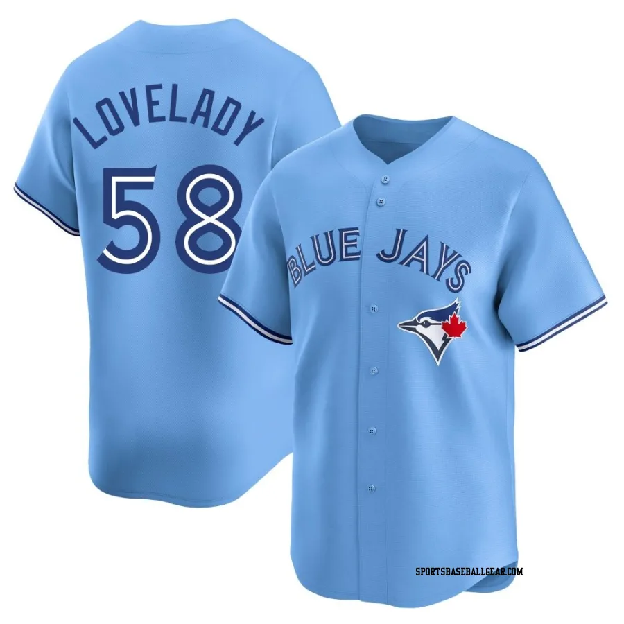 Richard Lovelady Men's Toronto Blue Jays Blue Limited Powder Alternate Jersey