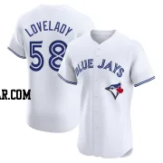 Richard Lovelady Men's Toronto Blue Jays White Elite Home Jersey