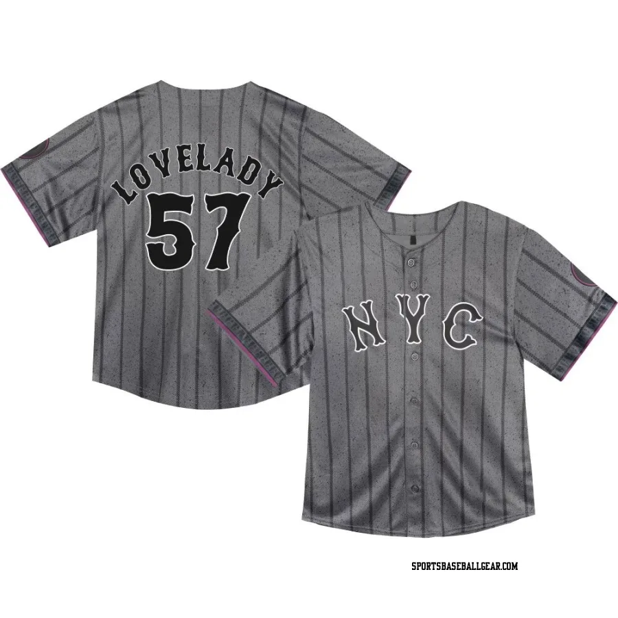 Richard Lovelady Toddler New York Mets Limited Graphite 2024 City Connect Jersey