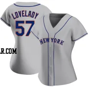 Richard Lovelady Women's New York Mets Gray Authentic Road Jersey