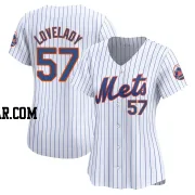 Richard Lovelady Women's New York Mets White Limited Home Jersey