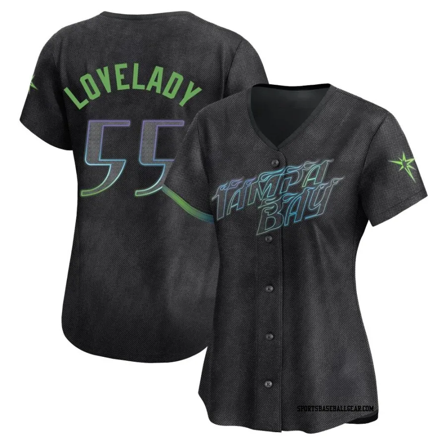 Richard Lovelady Women's Tampa Bay Rays Charcoal Limited 2024 City Connect Jersey