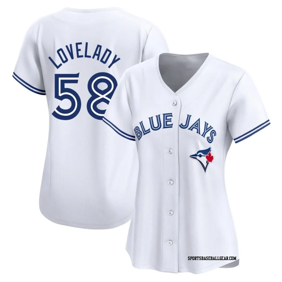 Richard Lovelady Women's Toronto Blue Jays White Limited Home Jersey