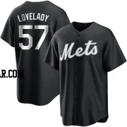 Richard Lovelady Youth New York Mets Black/White Replica Jersey