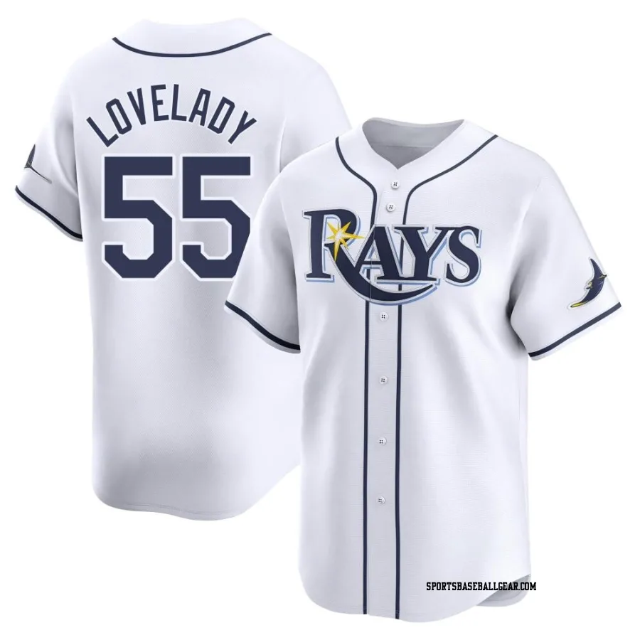 Richard Lovelady Youth Tampa Bay Rays White Limited Home Jersey