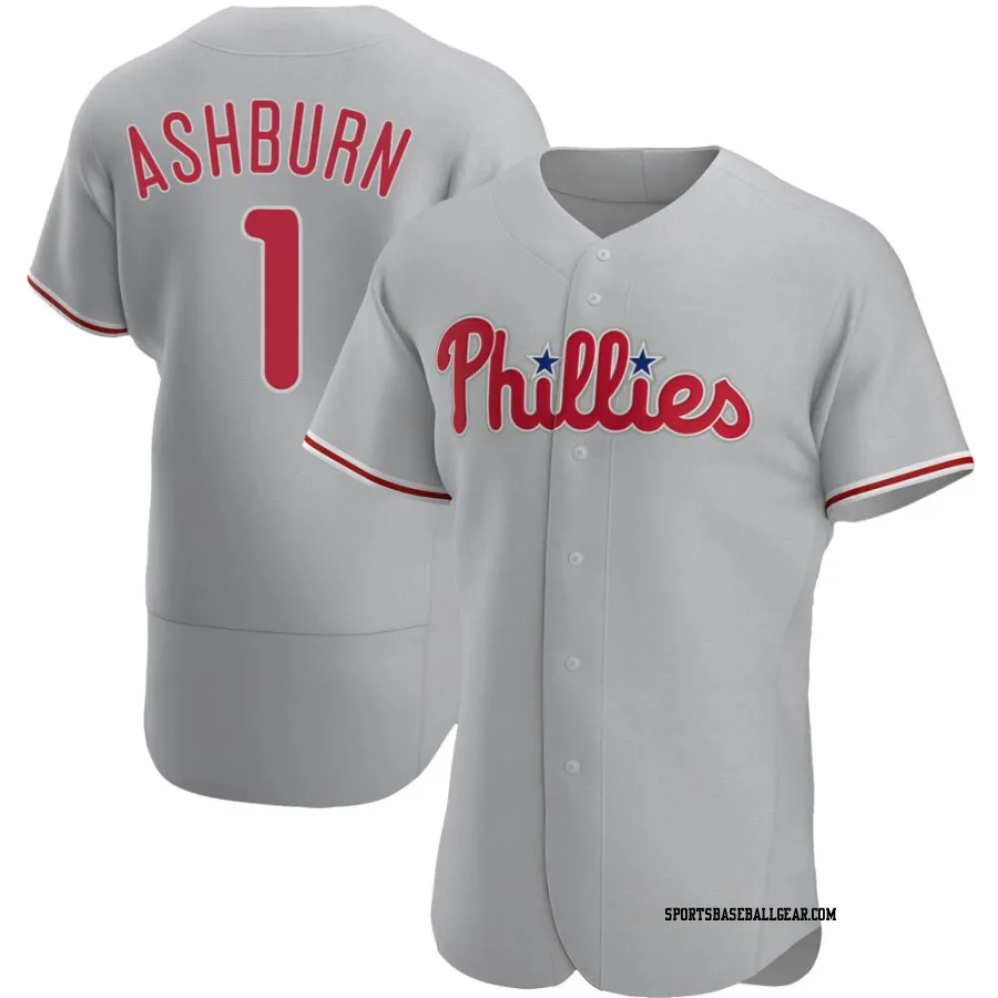 Richie Ashburn Men's Philadelphia Phillies Gray Authentic Road Jersey
