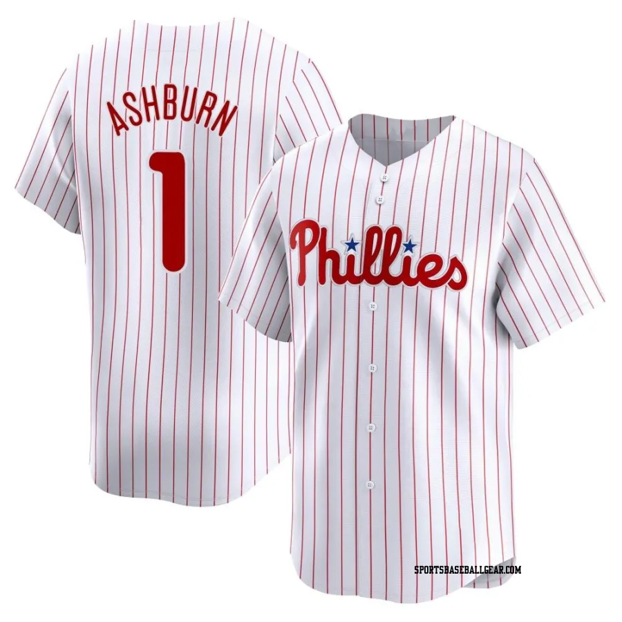 Richie Ashburn Men's Philadelphia Phillies White Limited Home Jersey