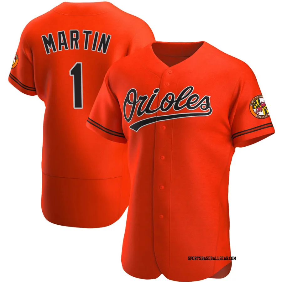 Richie Martin Men's Baltimore Orioles Orange Authentic Alternate Jersey