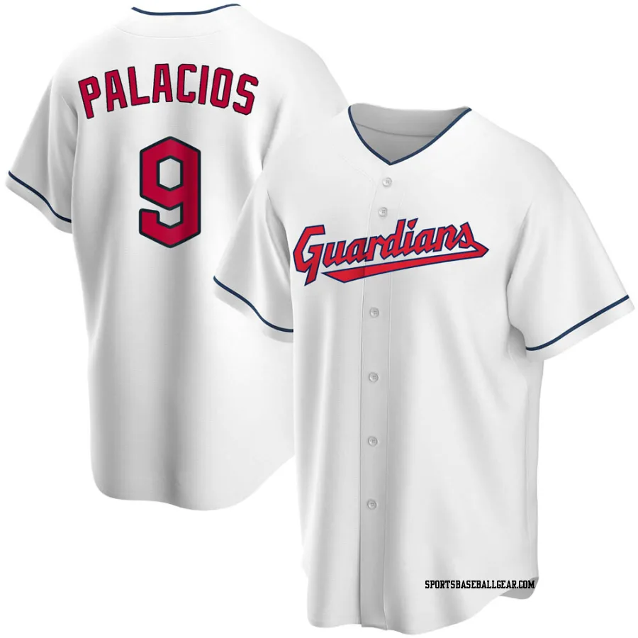 Richie Palacios Men's Cleveland Guardians White Replica Home Jersey