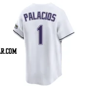 Richie Palacios Men's Tampa Bay Rays White Limited Throwback Cooperstown Jersey