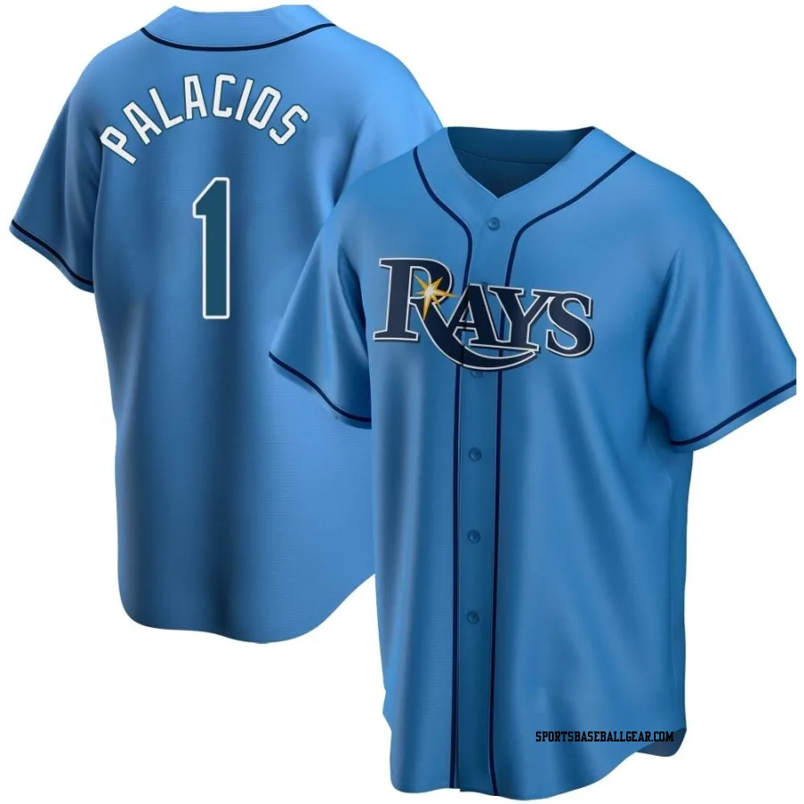 Richie Palacios Youth Tampa Bay Rays Light Blue Replica Alternate Jersey