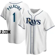 Richie Palacios Youth Tampa Bay Rays White Replica Home Jersey