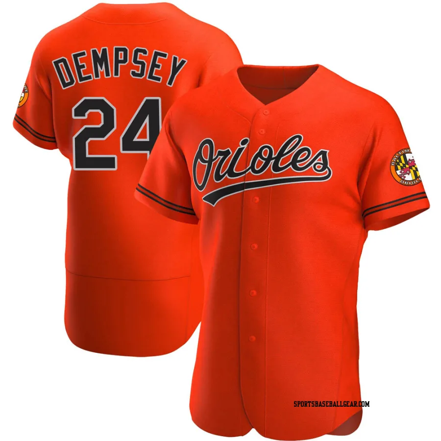 Rick Dempsey Men's Baltimore Orioles Orange Authentic Alternate Jersey
