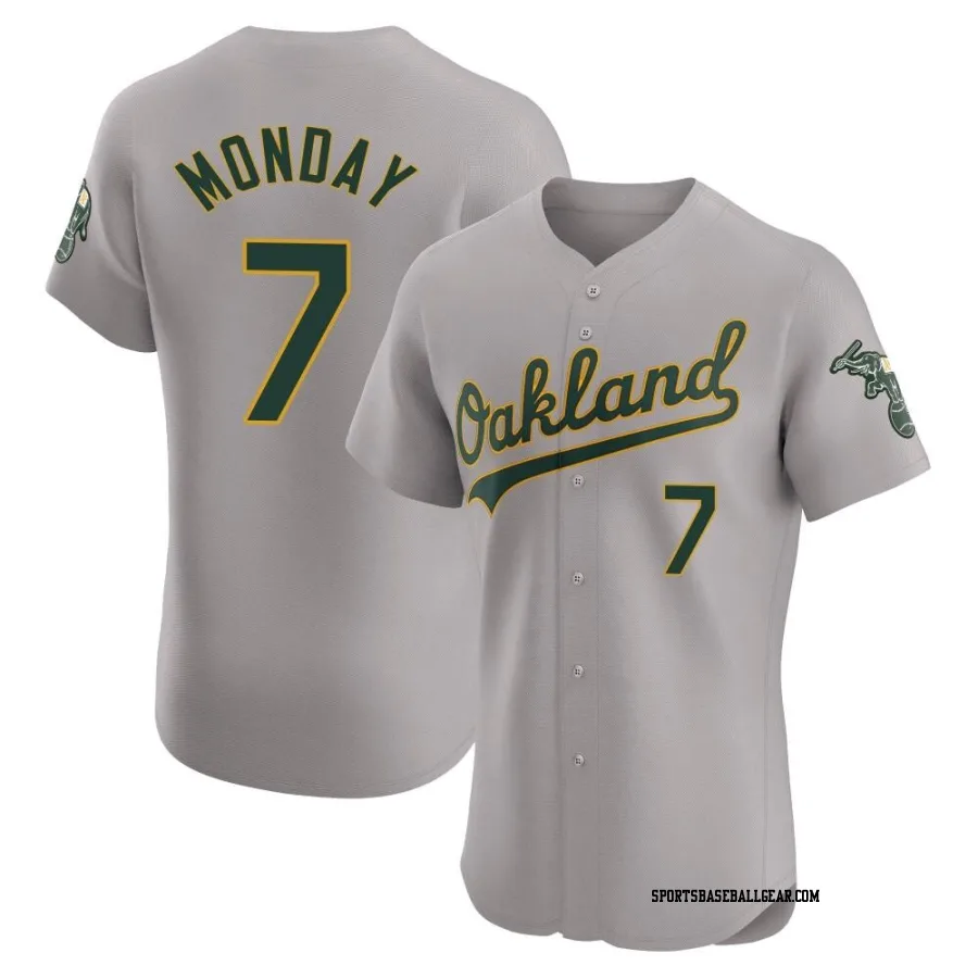 Rick Monday Men's Oakland Athletics Gray Elite Road Jersey