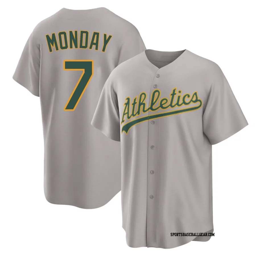 Rick Monday Youth Oakland Athletics Gray Replica Away 2.0 Jersey