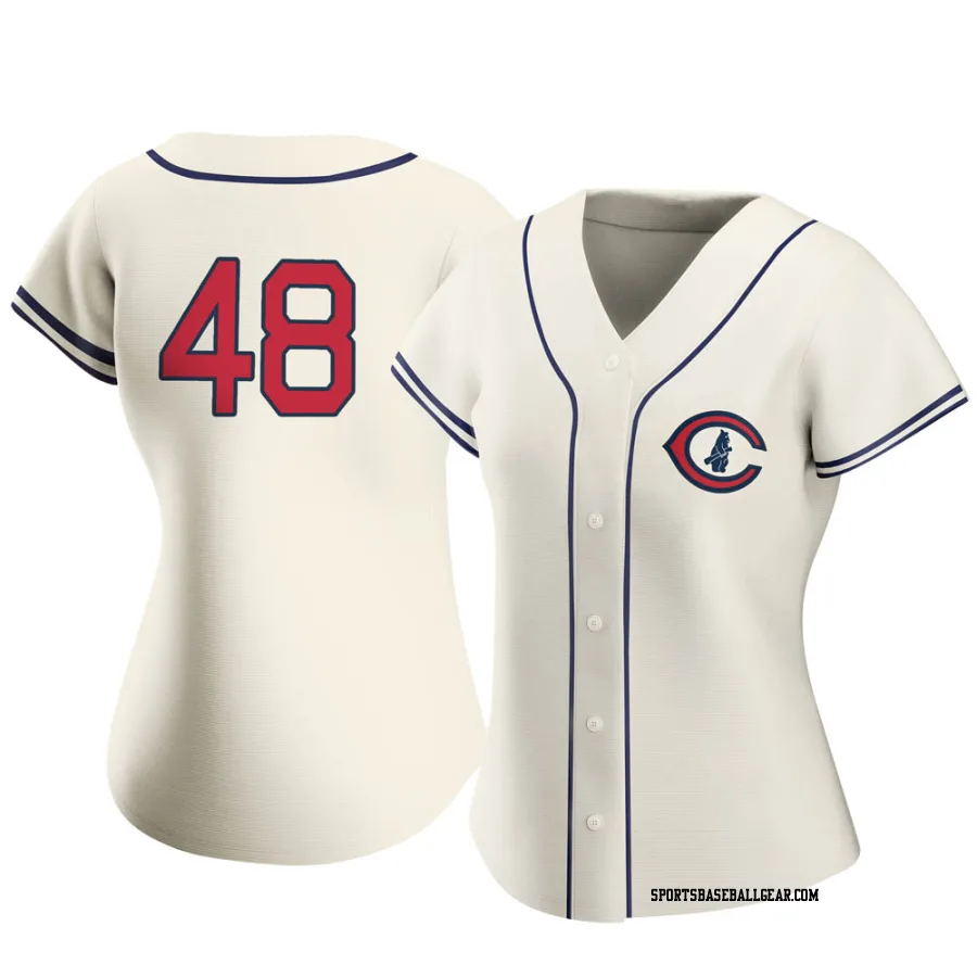 Rick Reuschel Women's Chicago Cubs Cream Authentic 2022 Field Of Dreams Jersey