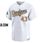 Rick Sutcliffe Men's Los Angeles Dodgers Gold Limited White 2025 Collection Jersey