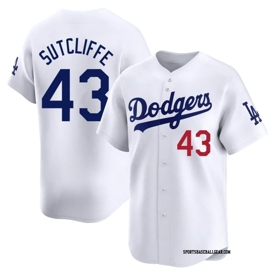 Rick Sutcliffe Men's Los Angeles Dodgers White Limited Home Jersey