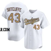Rick Sutcliffe Youth Los Angeles Dodgers Gold Limited White 2025 Collection Jersey