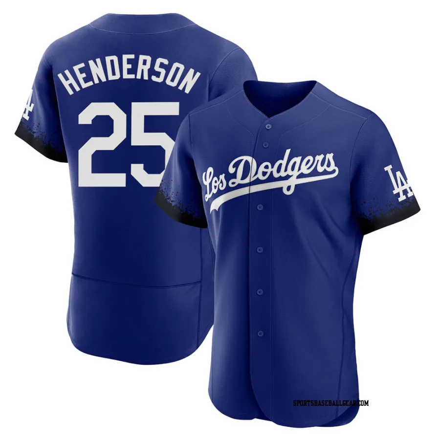 Rickey Henderson Men's Los Angeles Dodgers Royal Authentic 2021 City Connect Jersey