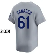 Ricky Vanasco Men's Los Angeles Dodgers Gray Limited Away Jersey