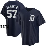Ricky Vanasco Youth Detroit Tigers Navy Replica Alternate Jersey