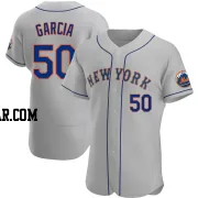 Rico Garcia Men's New York Mets Gray Authentic Road Jersey