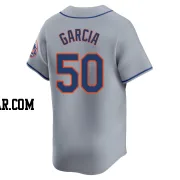 Rico Garcia Men's New York Mets Gray Limited Away Jersey