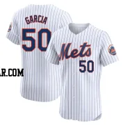 Rico Garcia Men's New York Mets White Elite Home Jersey