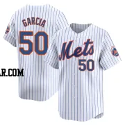 Rico Garcia Youth New York Mets White Limited Home Jersey
