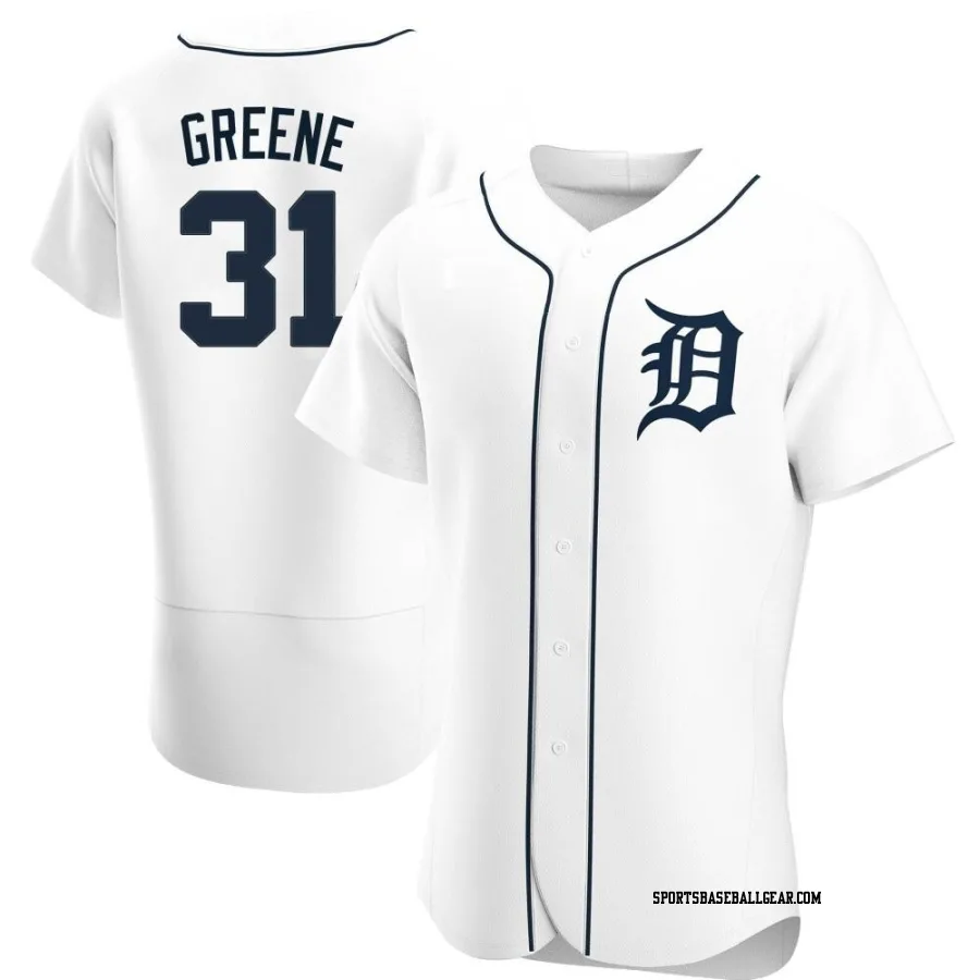 Riley Greene Men's Detroit Tigers White Authentic Home Jersey