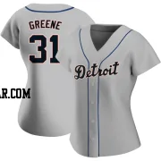 Riley Greene Women's Detroit Tigers Gray Replica Road Jersey