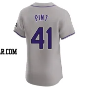Riley Pint Men's Colorado Rockies Gray Elite Road Jersey