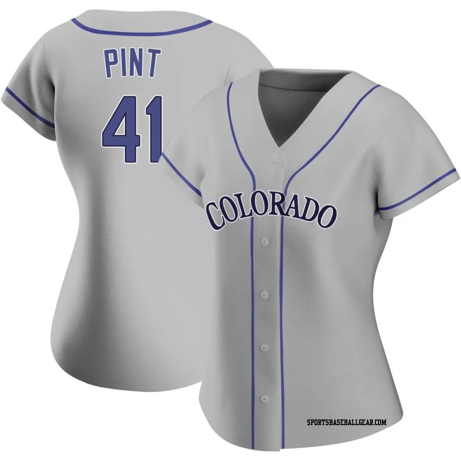 Riley Pint Women's Colorado Rockies Gray Authentic Road Jersey