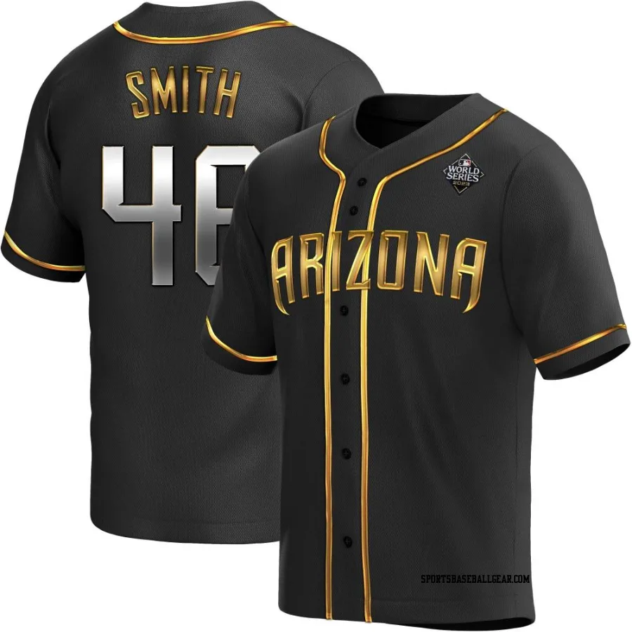 Riley Smith Youth Arizona Diamondbacks Black Golden Replica Alternate 2023 World Series Jersey