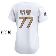 River Ryan Women's Los Angeles Dodgers Gold Limited White 2025 Collection Jersey