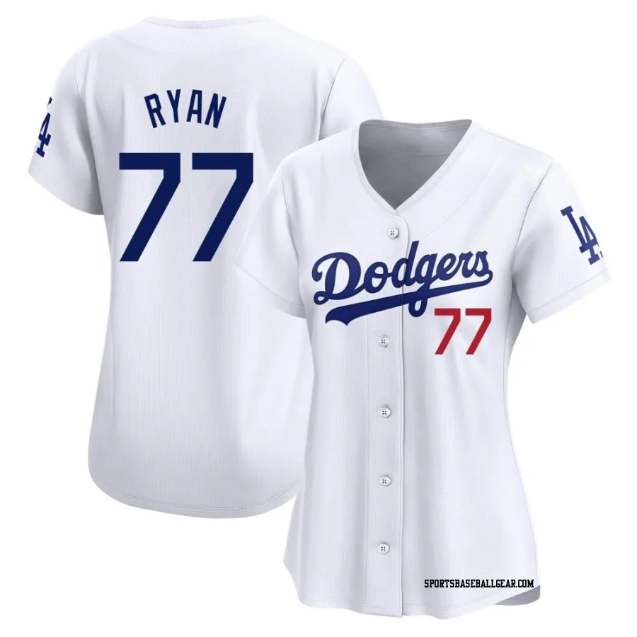 River Ryan Women's Los Angeles Dodgers White Limited Home Jersey